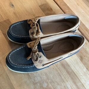 Sperry top sider denim and leather